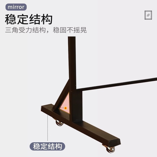 栖音阁舞蹈镜家用可移动跳舞全身镜健身瑜伽落地穿衣镜舞蹈室带轮大镜子