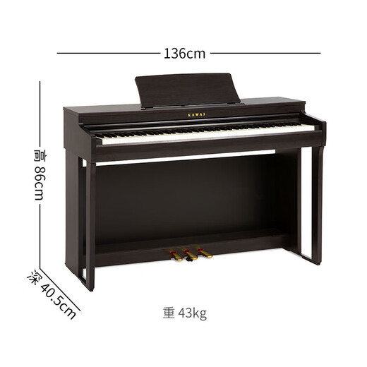 Kawai (KAWAI) electric piano CN201 keyboard 88 keys key-by-key counterweight ivory texture key surface high-end vertical professional configuration piano CN201 full set + value gift package