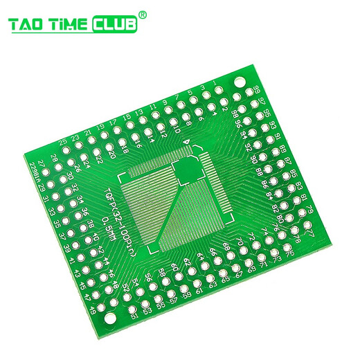 LQFP/FQFP/TQFP 32 44 64 80 100 turn straight plug adapter board 0.5/0.8mm is suitable for