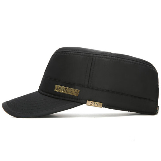 Jeep (JEEP) hat men's winter velvet thickened warm flat cap outdoor peaked hat winter hat middle-aged and elderly dad hat