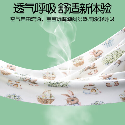 Encore baby bag list 5A antibacterial newborn pure cotton anti-shock delivery room quilt 83*83cm single layer 2 pack