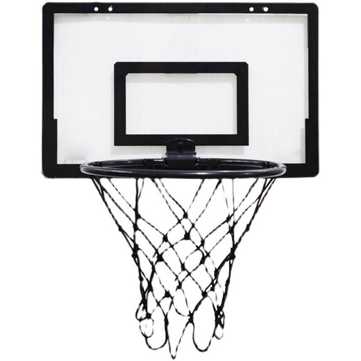 Lingnuo basketball frame indoor household punch-free small basketball basket dormitory ball frame toy basketball rack bedroom simple 3 folding blue frame black (no ball and air bag)