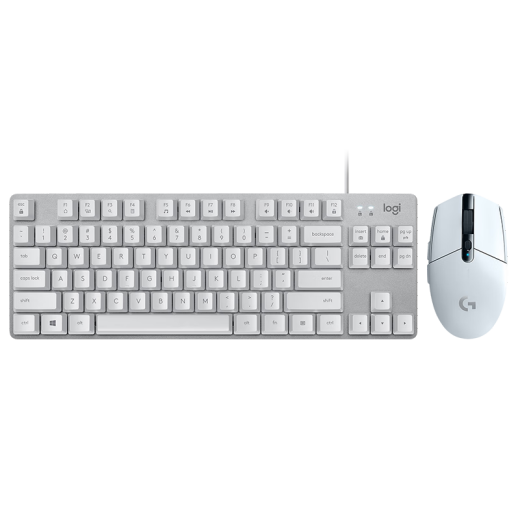罗技（Logitech）K835机械键盘 键盘游戏鼠标套装 G304 LIGHTSPEED无线鼠标  绝地求生FPS鼠标英雄联盟LOL吃鸡 K835红轴+G304白色