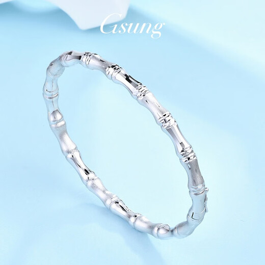 GsunG platinum bracelet for women PT950 bamboo new platinum bracelet for women high fashion bracelet PT950 bracelet about 16 grams customized