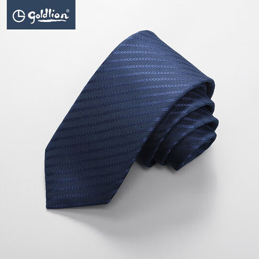 Goldlion Men's Exquisite Striped Tie Fashionable Business Casual Formal Interview Gift Box for Boyfriend