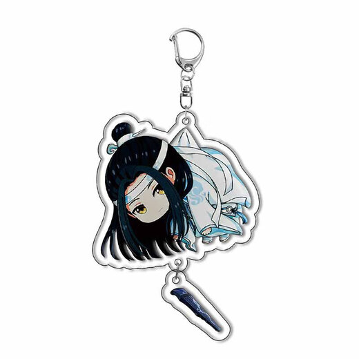 Tianguan Blessing Peripheral Keychain Xie Lian Huacheng Animation Q Version Acryl Schoolbag Ornament Anhänger Geburtstagsgeschenk Xie Lian Anhänger Anhänger Keychain-mal 4cm-d Schnalle
