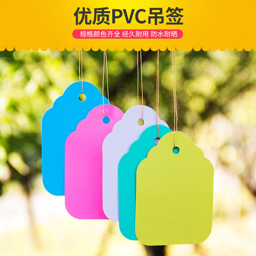 100 sheets of PVC color plastic plant tags for flower gardening potted plants small seedling tags succulent tags 5x3.5cm green 100 sheets in a bundle