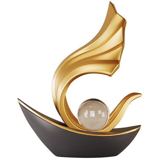 Yunya has smooth sailing, light luxury, high-end living room soft decorations, TV cabinet, wine cabinet, office art entrance, Caiyuan Guangjin decorations