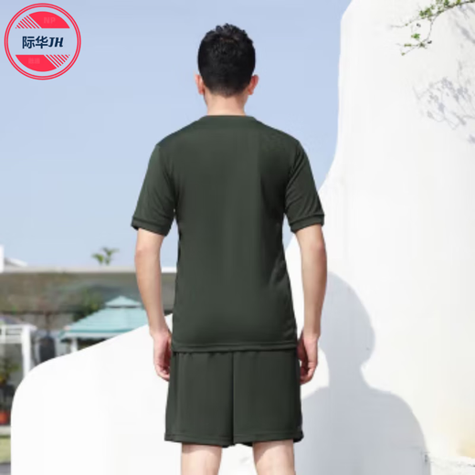 际华融通体能服训练服男夏季体能服短袖圆领运动速干t恤军迷t恤男透气 上衣 180-185/92-96