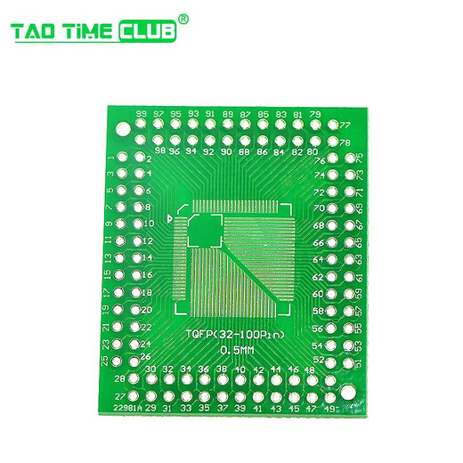 LQFP/FQFP/TQFP 32 44 64 80 100 turn straight plug adapter board 0.5/0.8mm is suitable for