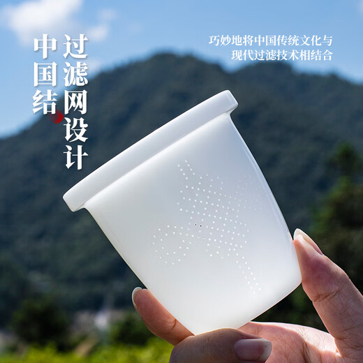 Yuquan Longmen Bingzhong Runbai Travel Tea Set Dehua White Porcelain Outdoor Car Portable Quick Cup One Pot and Three Cups Tea Set Set Bingzhong Runbai Travel Tea Set One Pot and Three Cups