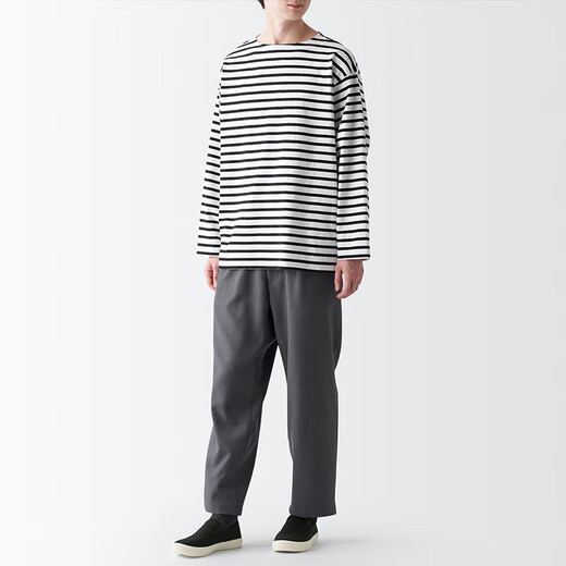 
MUJI (MUJI) is universal for men and women, not easy to get wet, lazy sneakers, small white shoes, canvas shoes, men's shoes, women's shoes, black 255mm / 41 size (size is larger and one size smaller)