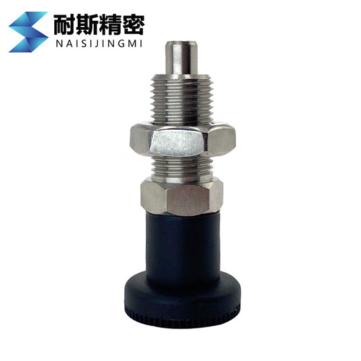 奇立彩定制旋钮柱塞GN617细牙分度销自锁复位型定位柱不锈钢 M12156不锈钢复位