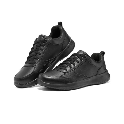 斯凯奇（Skechers）男鞋夏季商务皮鞋舒适板鞋透气软底轻便休闲鞋户外工作鞋210835