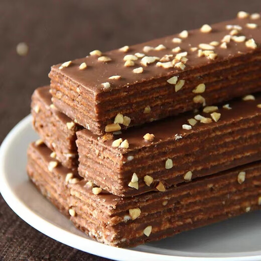 Nussschokolade Wafer Keks Wafer Keks Büro Internet Promi Snacks und Snack Food Independent Packaging Nuss Wafer Biscuit [2jin [Jin gleich 0,5 kg] Pack]]