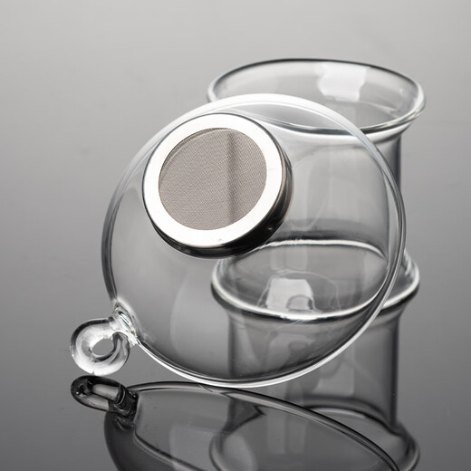 Kangyun (KANGYUN) Kangyun glass tea funnel tea filter with filter tea water separator with base Kung Fu tea set accessories tea drain 04 straight seat glass tea drain (transparent)