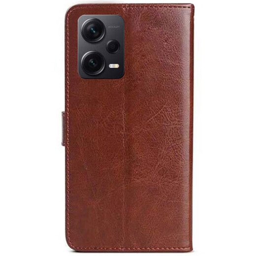 
Ju Xiaozhi is suitable for Redmi note12pro+ mobile phone case flip-top leather case wallet card case full-pack anti-fall soft inner shell magnetic buckle protective cover for men and women Redmi note12pro+[black] wallet leather case