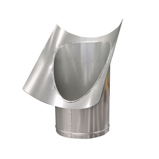 Galvanized spiral round duct saddle accessories flat interface oblique socket pipe mouth chimney exhaust ventilation customization oblique saddle 250mm