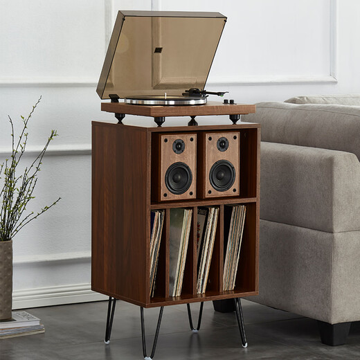 ARKROCKET Cassini CASINI retro Bluetooth vinyl record player professional-grade LP film gramophone split type with audio moving magnetic needle machine birthday gift ornament walnut color Cassini + Setio cabinet walnut color