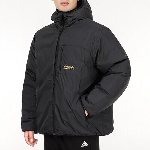 Adidas official men's top Spring new Clover cotton jacket with windproof and warm cotton jacket on both sides H13573 M/175/96A