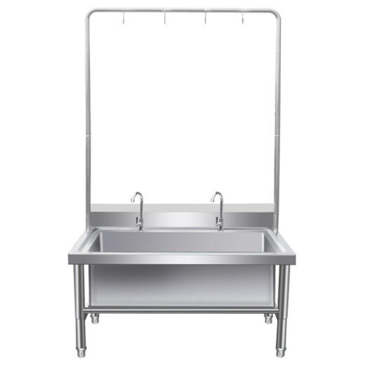 Stainless steel mop pool floor-standing mop pool commercial sink household canteen school factory laundry pool without shelf 200 long * 60 wide * 55 high