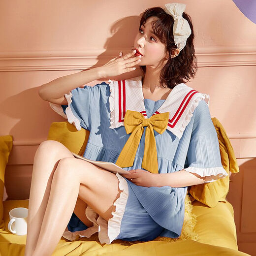 
TULX large size pajamas for women 200Jin [Jin equals 0.5 kg] 5XL extra large size pajamas for women summer cotton short sleeves plus fat plus size 200Jin [Jin equals 0.5 kg] Home A3519 Fixed chest pad 3XL [160-180Jin [Jin equals 0.5 kg]]