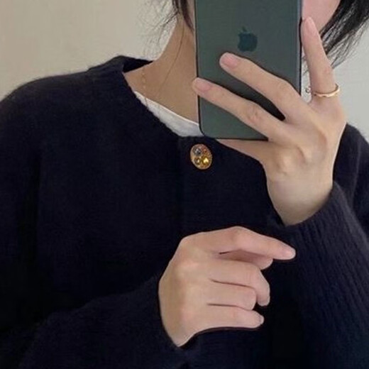 子牧棉麻秋装 女韩版圆领复古宽松休闲上衣洋气针织开衫9930 米白色 均码(建议95-140斤)