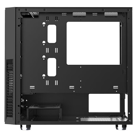 Xianma (SAMA) flat head M1 e-sports version desktop small chassis supports M-ATX motherboard 240 water cooling/non-drilled tempered glass side-transparent/backline/independent power bank/U3
