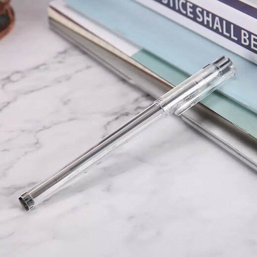 Morgenlichtfarbe A9201 Neutraler Stift 0,5 transparenter Stift Tintenfisch Wasser Stift Carbon Schwarz Nadel Kernersatz Test Stift A9201 Schwarzer Stift 6 + 4187 Schwarzer Stift 20