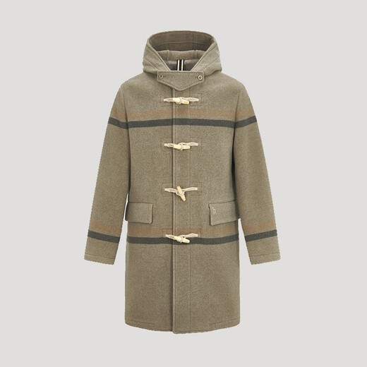 Hazzys Men's Clothing Autumn New Men's Wool Coat Woolen ABSZH0ADH28 Light Khaki Lk M (170/92a 46)