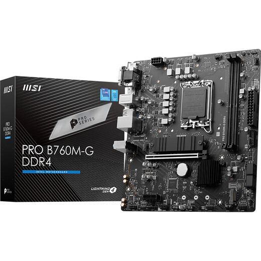 英特尔（Intel）14代酷睿CPU 微星B760主板 主板CPU套装 板u套装 微星PRO B760M-G D4 i3-14100F 盒装
