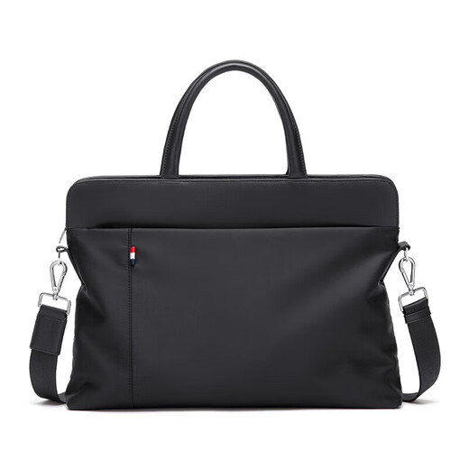 Cnoles Men's Handbag Casual Briefcase Business Commuting Shoulder Crossbody 14-inch Laptop Bag Birthday Gift for Dad, Boyfriend, Husband Practical Black