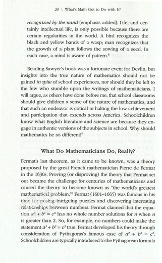 预售 这才是数学 英文原版 What's Math Got to Do with It?