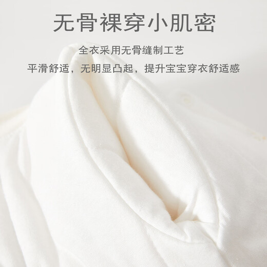 JOYNCLEON Newborn Cotton Clothes Autumn and Winter Newborn Baby Padded Jumpsuit Baby Thickened Cotton Jacket Outer Clothes Winter Style Dinosaur Straight Open 59cm