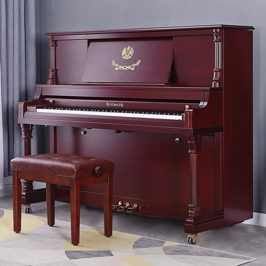 Haiziman Européen Classical Vertical Piano Accessoires Piano professionnel 125af Matte Brown