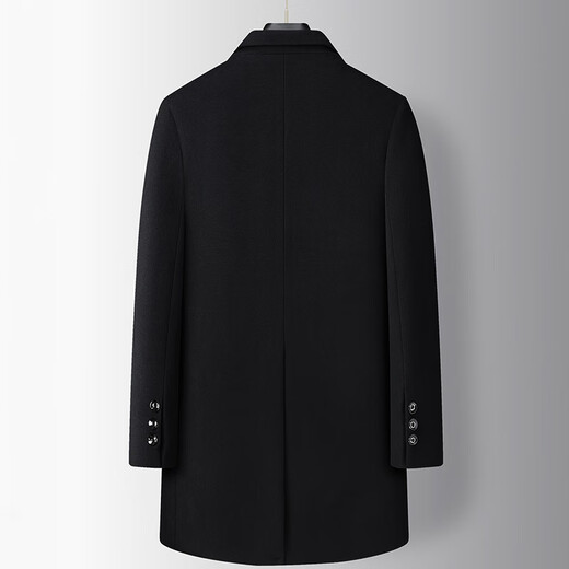 Pierre Cardin Fat Gran Tamaño de gama alta de longitud media lana de lana de lana de lana más grasa más gabardina de lana de lana de otoño y lana de otoño.