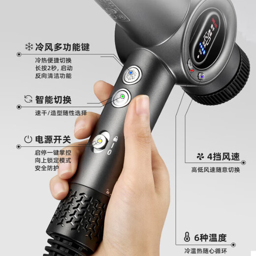 Cooliss high-speed hair dryer 110,000 rpm, barber shop, beauty salon special negative ion high-power hair care household quick-drying professional hair dryer 8310 gift box