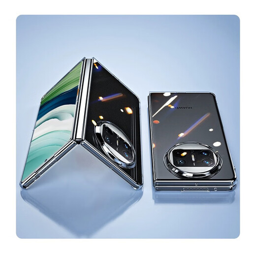 Biyazi eignet sich für Huawei Mate X5/X3 Mobiltelefon Hülle Mate X3/X5 Collector's Edition Protective Case Folding Screen Flip-Type dünne Anti-Fall-Abdeckung Vollbeschwerde Schutzpilze JK545 Transparent transparent