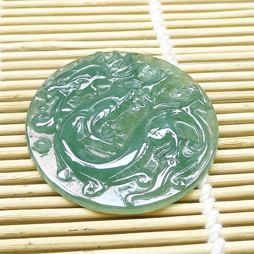 Feiyan [Ancient Dragon Brand] Myanmar A-grade natural jade men and women dragon brand jade pendant pendant 23.31g FY
