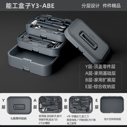 GREENER Toolbox Home Storage Box Multifunctional Hardware Art Box Portable Large Car Tool Set Lithium Battery Y3ZBC Player Set