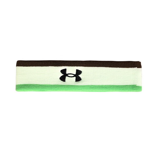 安德玛（Under Armour）运动头带吸汗男士健身跑步篮球护额防汗带时尚拼接配色 22610625-389荧光绿