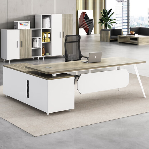 Jiahang boss desk desk leader president desk office single employee desk and chair 1.6 meters boss table + chair L1