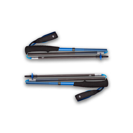 Black Diamond DISTANCE CARBON Z lightweight carbon fiber trekking pole foldable comfortable hiking pole blue black 110CM