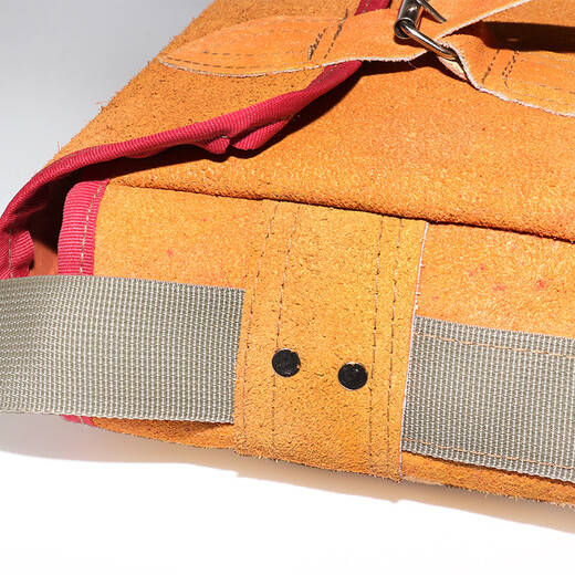 Siyin cowhide tool bag wear-resistant multifunctional tool bag electrician fitter repairman woodworking water and electricity repair tool cowhide tool bag yellow 1 piece