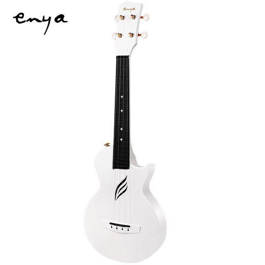 enya恩雅Nova u碳纤维入门级尤克里里成人儿童初学者乌克丽丽小吉他 23英寸雅士白+专属礼包