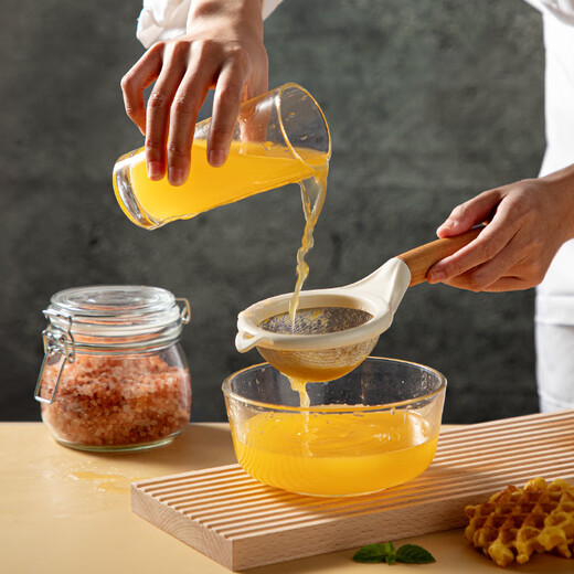 Cooks Baby Aliments Supplément à outil de filtre Filtre de soja Lil de soja Evale d'œuf liquide Filtre à acier inoxydable Bâteau de maison