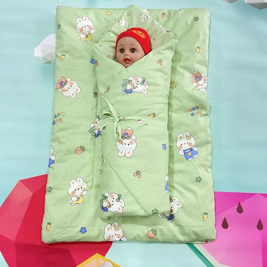 Disney brand newborn baby pure cotton quilt, mattress and pillow three-piece set for spring, autumn and winter, soft quilt and bedding, Mickey AB fully washed silk cotton three-piece set 100*100--55*100