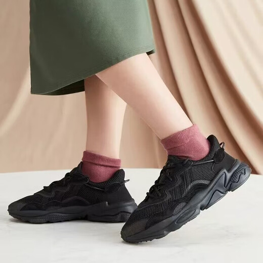 阿迪达斯 （adidas）originals Ozweego黑武士复古低帮老爹鞋男女同款黑色45码EE6999