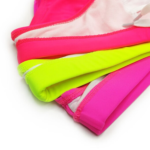 UXH boys' triangle swimsuit, versatile color, solid color swimming trunks, high quality model competition pants, low waist, black + sponge pad, art candidates should buy one size larger according to their weight, XL