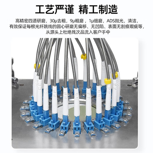 优普光 电信级野战光缆单模双芯lc-lc-sc-fc-st光纤跳线分支铠装室外光纤线 拉远铁塔基站通信尾缆 野战单模双芯LC-LC（可定制） 100米
